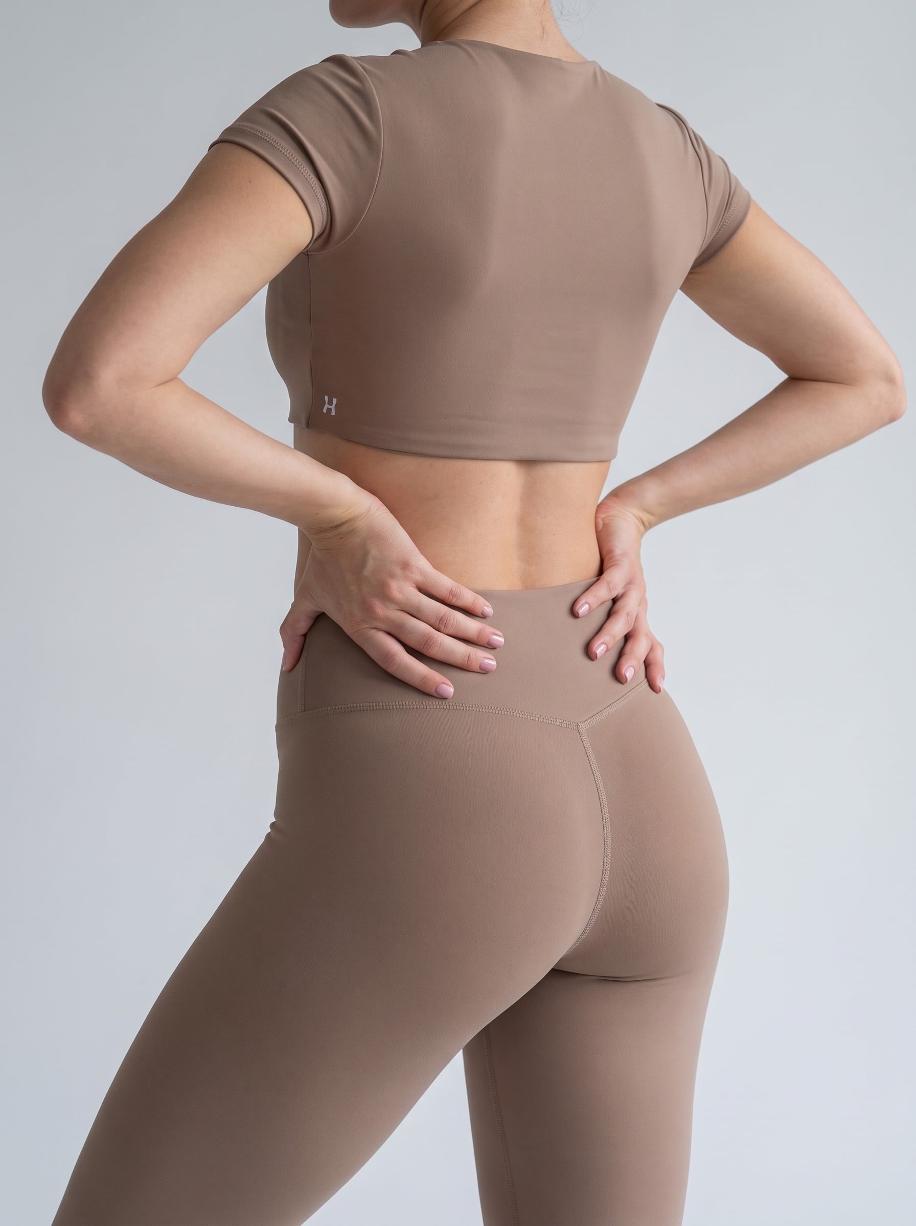 Aura Crop Top – Cappuccino – Produktansicht 4