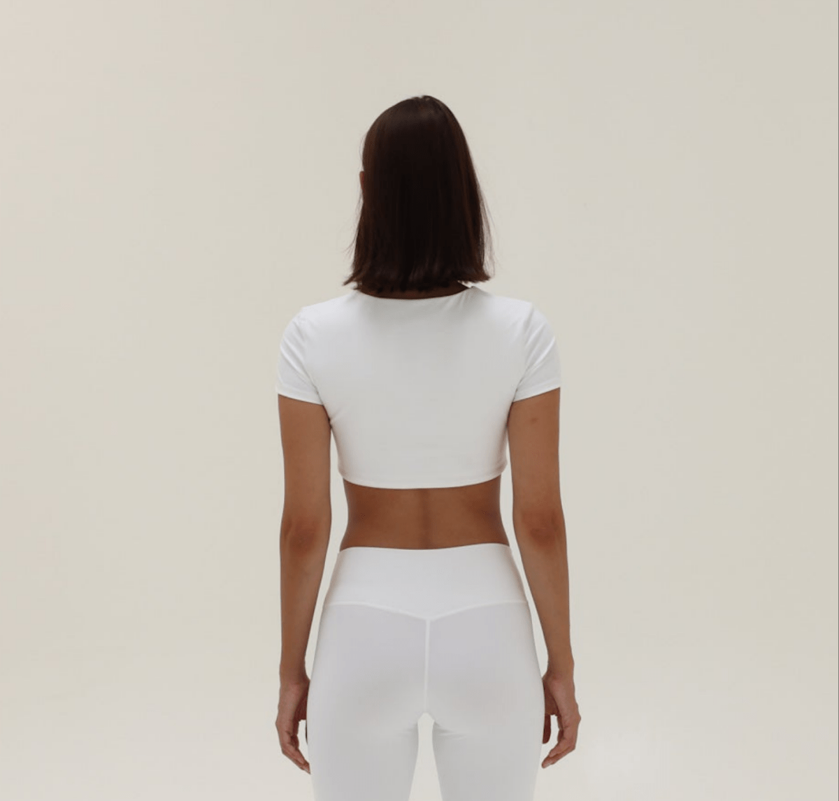 Aura Crop Top – Clear White – Produktansicht 2