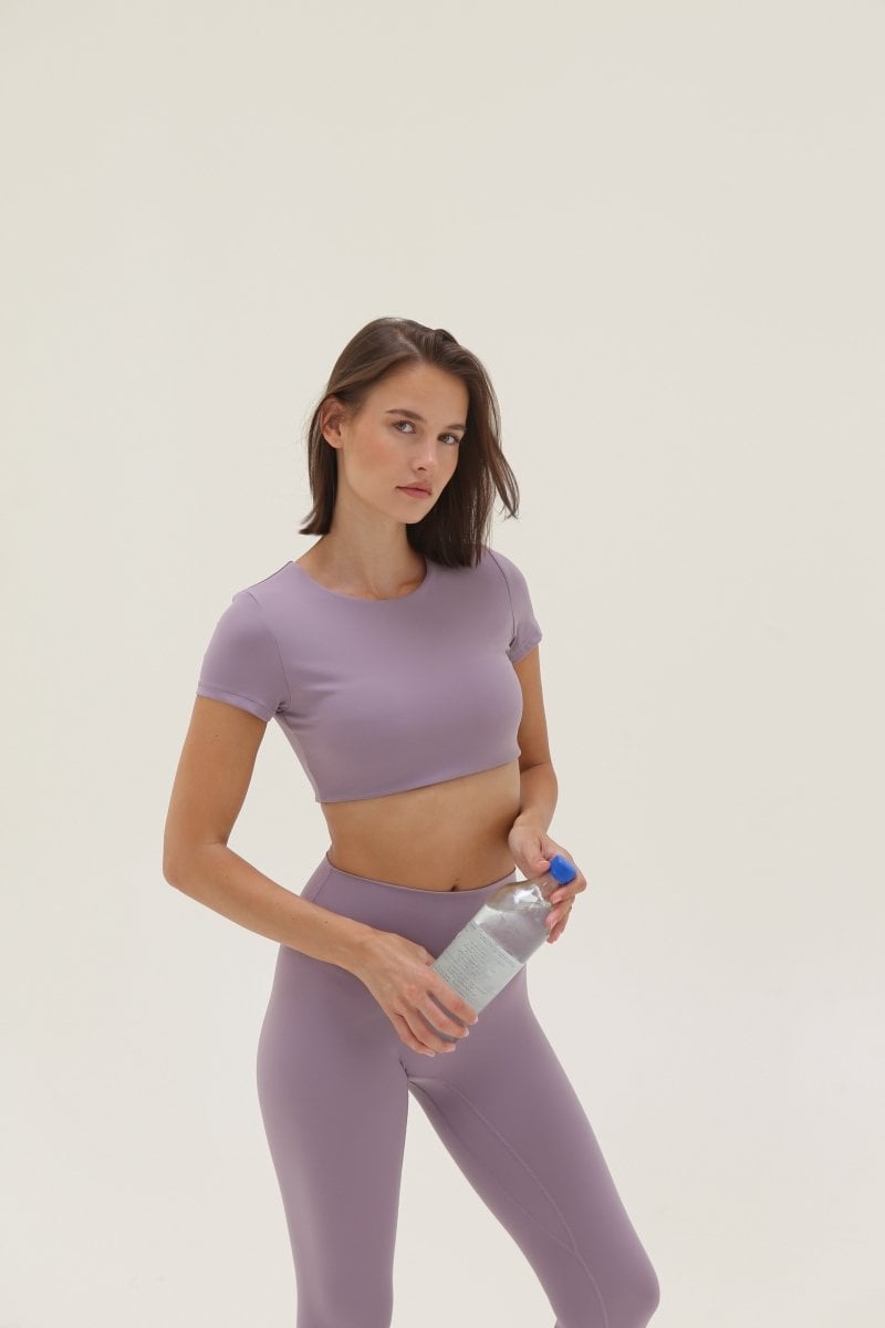 Aura Crop Top – Mauve – Produktansicht 2